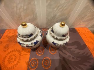 Juego Tocador Porcelana Flores