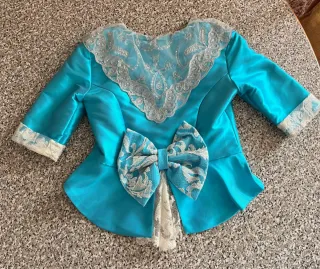 Corpiño de alicantina/fallera azul