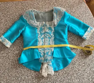 Corpiño de alicantina/fallera azul