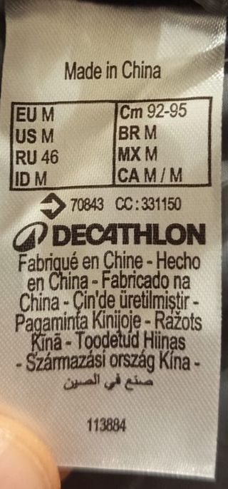 Plumas Forclaz MT500 Hombre Capucha Talla M