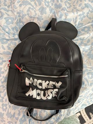 Mochila Negra Mickey Mouse Disney