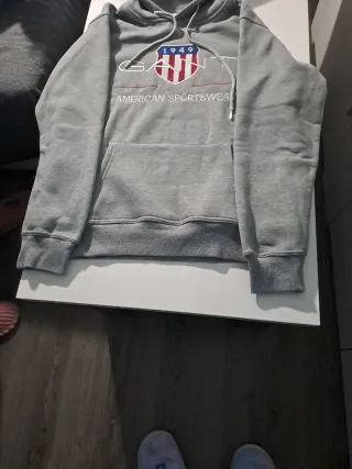 Sudadera Gant Gris con Logo
