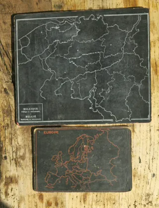 Pizarras escolares vintage (Europa y Bélgica)