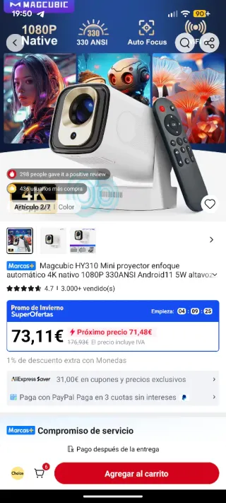 Proyector Magcubic HY310 Nuevo