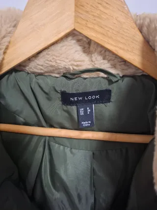 Abrigo acolchado mujer verde miltar