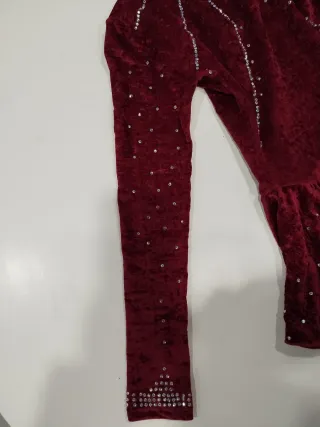 Maillot terciopelo con pedrería