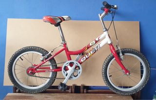 Bicicleta infantil QUERT 16” roja y blanca