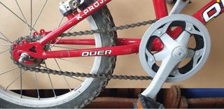 Bicicleta infantil QUERT 16” roja y blanca