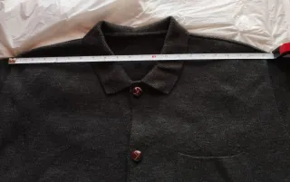 Cárdigan de punto gris hombre