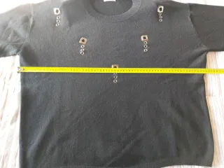 Malandrina Maglia Nera Taglia 4^ Borchie