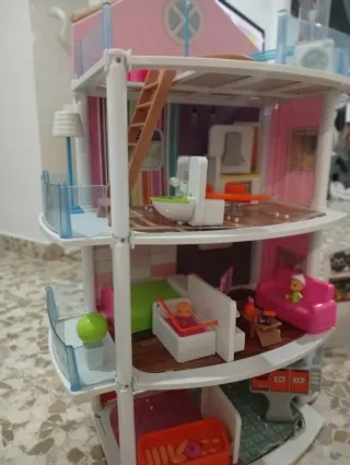 Casa de campo y animales de juguete