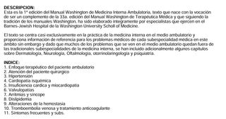 Manual Washington de Medicina Interna Ambulatoria