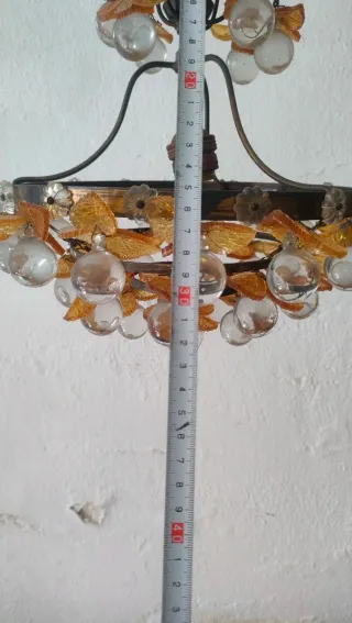 Lámpara de cristal antigua Pedro Tendero