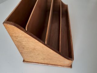 Archivador correspondencia madera antiguo