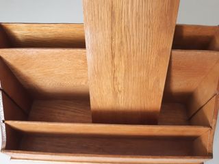 Archivador correspondencia madera antiguo