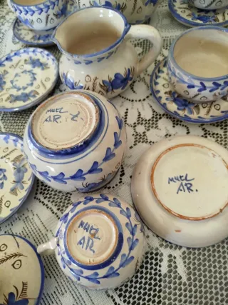 Antiguo Juego de café cerámica MUEL OFERTA