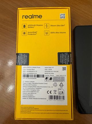 Realme Note 70T Negro