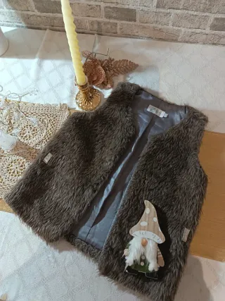 Gilet bambina pelliccia sintetica