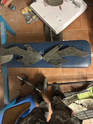 Plásticos y asiento Pit Bike