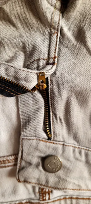 Pantalones vaqueros beige/gris