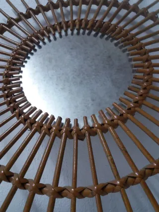 Specchio Solare Vintage in Bambù