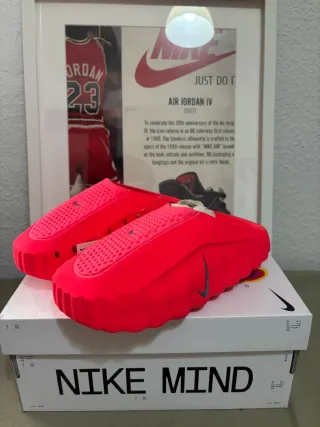 Nike Mind 001 Solar Red Slides