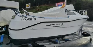 Embarcación a motor Quicksilver con remolque