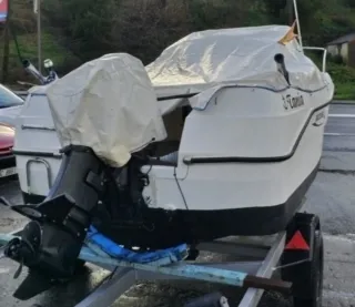 Embarcación a motor Quicksilver con remolque