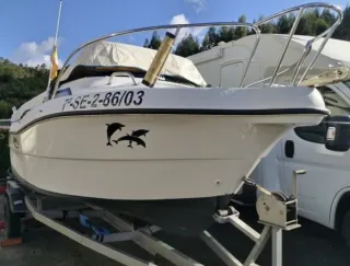 Embarcación a motor Quicksilver con remolque