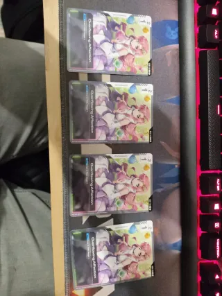 3x Overflowing Affection Gundam TCG