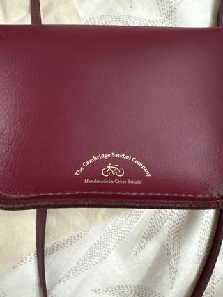 Bolso Cambridge Satchel Granate Nuevo