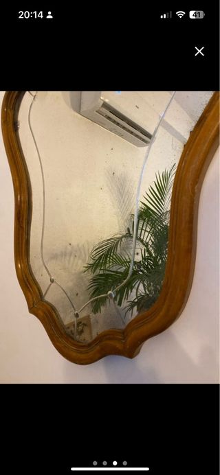 Specchio antico in legno