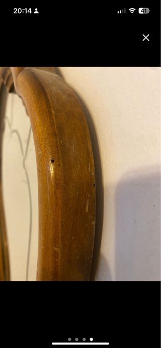 Specchio antico in legno