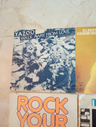 Lote 4 singles antiguos: Yazoo, Hammond, McRae, Po