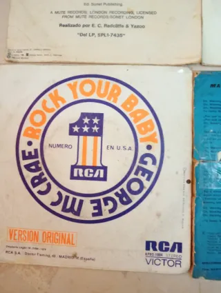 Lote 4 singles antiguos: Yazoo, Hammond, McRae, Po