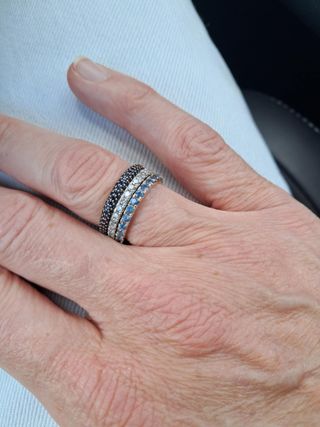 Anillo Eternidad Zafiro Azul 2.4ct