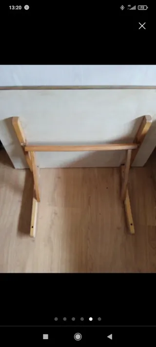 Mesa plegable de pared de madera