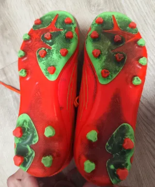 Botas de fútbol Adidas Naranja/Verde