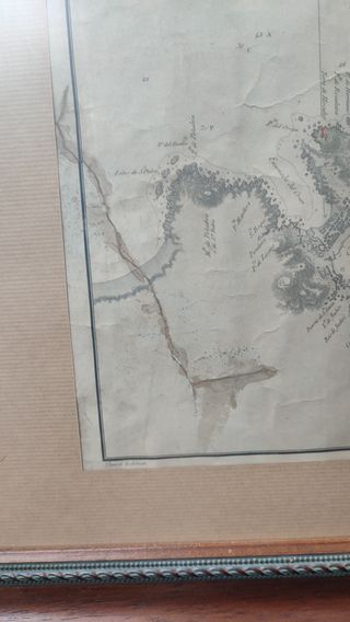 Carta Náutica Tofiño 1875 Ferrol Coruña Original