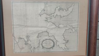 Carta Náutica Tofiño 1875 Ferrol Coruña Original