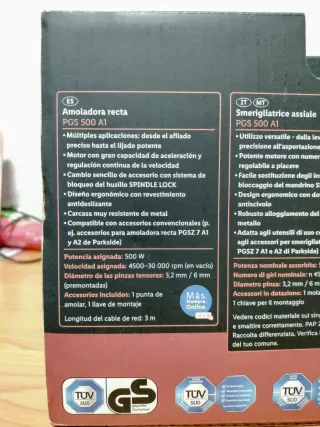 Amoladora Recta Parkside PGS 500 A1