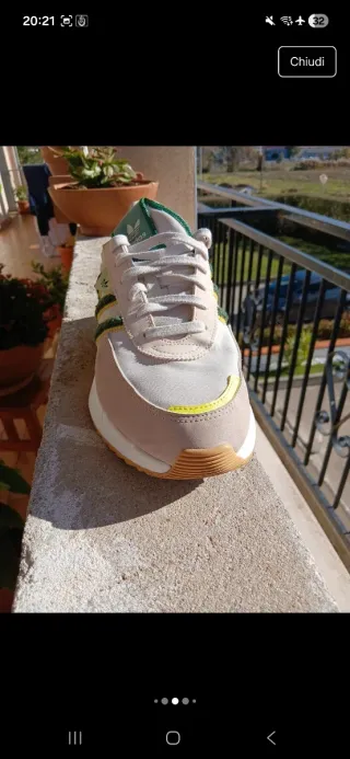 Adidas Retropy F2 Beige/Verde 43 1/3 unisex