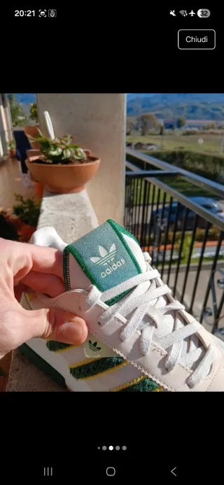 Adidas Retropy F2 Beige/Verde 43 1/3 unisex