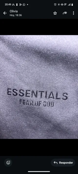 Sudadera Essentials Negra Talla XS