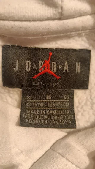 Sudadera Jordan Gris y Blanca