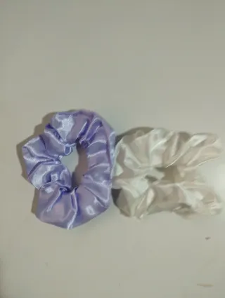 Coleteros de satén rosa,morado, blanco