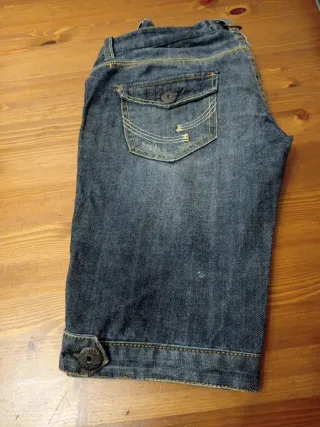 Pantalón corto tejano Bershka mujer T.36