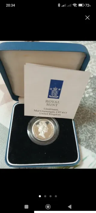 Lote monedas plata con estuche