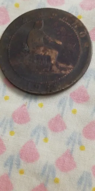 Lote de 4  Monedas Antiguas 1870 - 1878