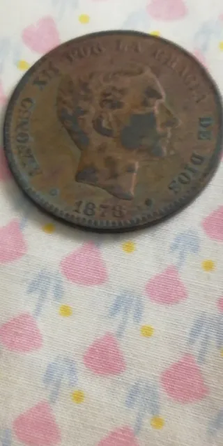 Lote de 4  Monedas Antiguas 1870 - 1878